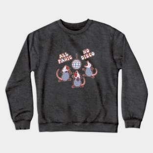 Possums screaming, all panic no disco Crewneck Sweatshirt